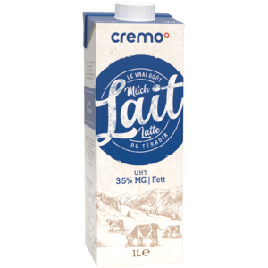 Cremo Vollmilch 3,5%, UHT, 12 x 1 l