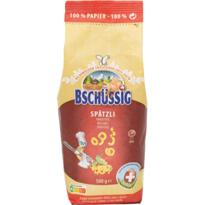 Bschüssig Spätzli, 8 x 500 g Bschüssig Spätzli, 8 x 500 g