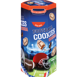 KM American Football Kekse Kakao, 75 g KM American Football Kekse Kakao, 75 g