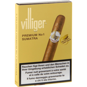 Villiger Premium No.1 Sumatra, Pack zu 5 Etui x 5 Stück Villiger Premium No.1 Sumatra, Pack zu 5 Etui x 5 Stück
