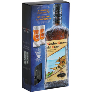 Vecchio Amaro Geschenkpackung 35% Vol., Flasche zu 70 cl