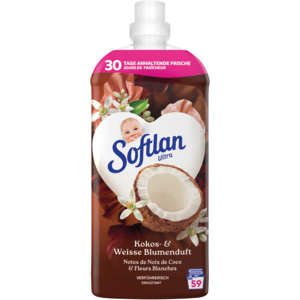 Softlan Gewebeveredler Kokos & Weisse Blumen, 2 x 1,3 l Softlan Gewebeveredler Kokos & Weisse Blumen, 2 x 1,3 l