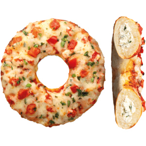 Kern & Sammet Pizza Donut Tomate Basilikum, tiefgekühlt, gefüllt, 16 x 100 g Kern & Sammet Pizza Donut Tomate Basilikum, tiefgekühlt, gefüllt, 16 x 100 g