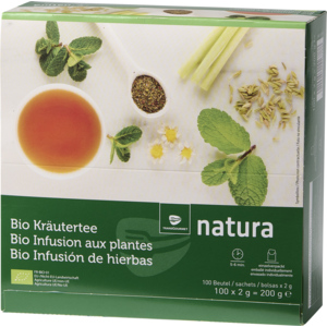 Natura Bio Kräutertee im Aromaschutzbeutel, 10 x 100 x 2 g