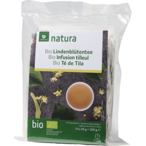 Natura Bio Lindenblütentee, Grossbeutel, 10 x 30 g