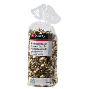 Quality Halba Schokoladen Milch/Krokant Kugeln, 840g