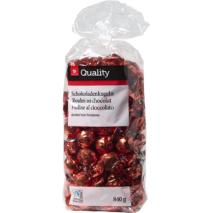 Quality Halba Dunkle Schokoladen Kugeln, 840 g