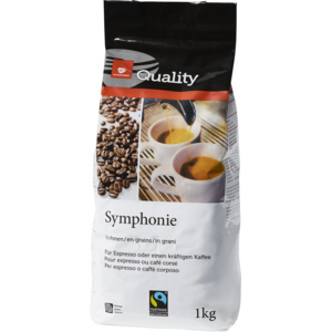 Quality Fairtrade Symphonie Kaffeebohnen, 1 kg Quality Fairtrade Symphonie Kaffeebohnen, 1 kg