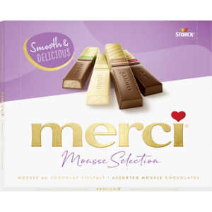 Merci Finest Selection, Mousse au Chocolat Vielfalt, 210 g Merci Finest Selection, Mousse au Chocolat Vielfalt, 210 g