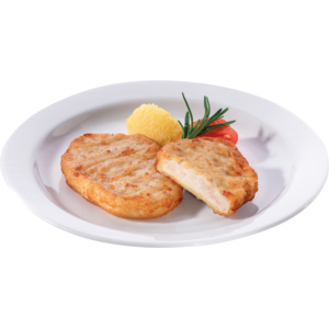 Fredag Schwiizer Poulet Piccata, geformt, frittiert, tiefgekühlt, ca. 60 g, 1,02 kg Fredag Schwiizer Poulet Piccata, geformt, frittiert, tiefgekühlt, ca. 60 g, 1,02 kg