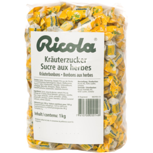 Ricola Kräuter Original mit Zucker, 4 x 1 kg