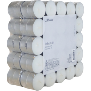 In/Out Teelichter mit Blech weiss, 8h, 50 Stück, Duo Pack In/Out Teelichter mit Blech weiss, 8h, 50 Stück, Duo Pack