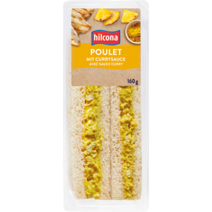 Hilcona Dreieck-Sandwich Poulet Curry, 160 g Hilcona Dreieck-Sandwich Poulet Curry, 160 g