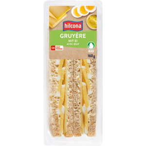 Hilcona Bio Dreieck-Sandwich Ei Gruyère, 160 g Hilcona Bio Dreieck-Sandwich Ei Gruyère, 160 g