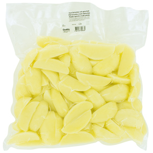 Kartoffeln Schnitze, festkochend roh geschält, 5 kg Kartoffeln Schnitze, festkochend roh geschält, 5 kg
