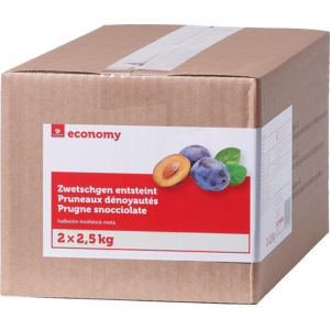 Economy Zwetschgen halbe entsteint, TK, 2 x 2,5 kg Economy Zwetschgen halbe entsteint, TK, 2 x 2,5 kg