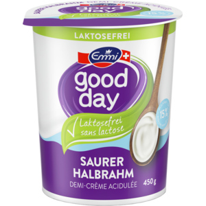 Emmi good day Saurer Halbrahm 15%, laktosefrei, 6 x 450 g Emmi good day Saurer Halbrahm 15%, laktosefrei, 6 x 450 g