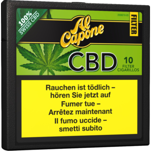 Al Capone CBD Filter Cigarillos, Pack zu 5 x 10 Cigarillos
