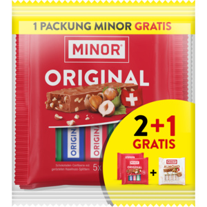 Minor Orig. 2 +1 Gratis Almond, 16 x 333 g