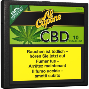 Al Capone CBD Cigarillos, Pack zu 5 x 10 Stück Al Capone CBD Cigarillos, Pack zu 5 x 10 Stück