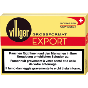 Villiger Export gepresst, Etui zu 5 x 10 Stück