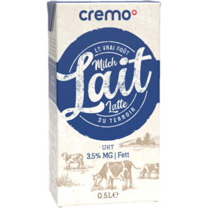 Cremo Vollmilch 3,5%, UHT, 12 x 5 dl