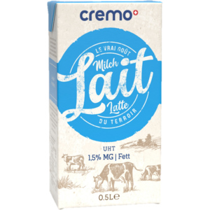 Cremo Milchdrink 1,5%, UHT, 12 x 5 dl Cremo Milchdrink 1,5%, UHT, 12 x 5 dl