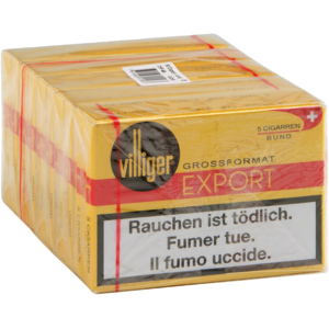 Villiger Export rund, Etui zu 5 x 10 Stück