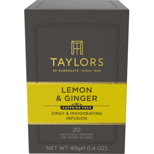 Taylors of Harrogate -Lemon & Ginger Tea, 6 x 20 Beutel Taylors of Harrogate -Lemon & Ginger Tea, 6 x 20 Beutel