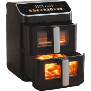 Doppel-Heissluftfritteuse, 2400 W, 2 x 5,5 l