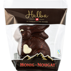 Halba Hase Honig Nougat Dunkel, 140 g Halba Hase Honig Nougat Dunkel, 140 g