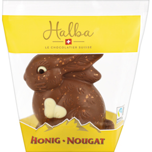 Halba Hase Honig-Nougat Milch, 140 g
