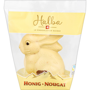 Halba Hase Honig-Nougat weiss, 140 g Halba Hase Honig-Nougat weiss, 140 g