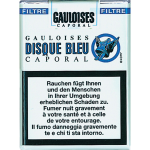 Gauloises Disque Bleu Filter, Stange zu 10 Softpack