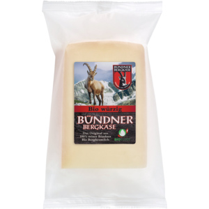 Bio Formaggio di montagna dei Grigioni, speziato, 8 x 200 g