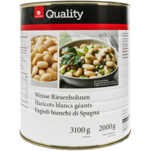 Quality weisse Riesenbohnen, 6 x 3.1 kg