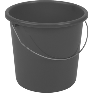 Kessel rund mit Drahtbügel, anthrazit, 5 l