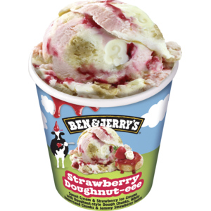 Ben & Jerry's Strawberry Doughnut-eee , 8 x 465 ml Ben & Jerry's Strawberry Doughnut-eee , 8 x 465 ml