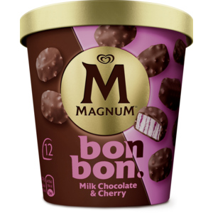 Magnum Bonbon Milk Chocolate & Cherry, 8 x 12 x 17 ml Magnum Bonbon Milk Chocolate & Cherry, 8 x 12 x 17 ml