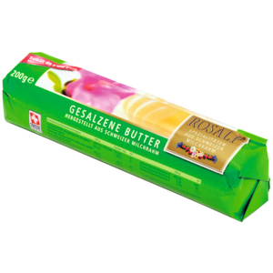 Rosalp Gesalzene Butter, Rolle, 10 x 200 g Rosalp Gesalzene Butter, Rolle, 10 x 200 g