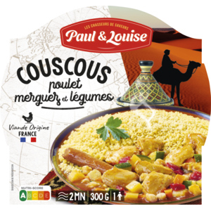 Paul & Louise Cousous Poulet Merguez und Gemüse, 300 g Paul & Louise Cousous Poulet Merguez und Gemüse, 300 g