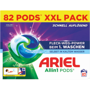 Ariel Vollwaschmittel Pods All-in-1 Color, 82 Waschgänge