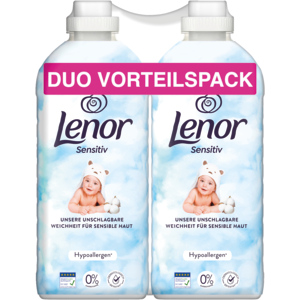 Lenor Gewebeveredler Sensitive, 2 x 71 Waschgänge Lenor Gewebeveredler Sensitive, 2 x 71 Waschgänge