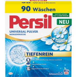 Persil Vollwaschmittel Pulver, Universal Morgenfrische, 90 WG Persil Vollwaschmittel Pulver, Universal Morgenfrische, 90 WG