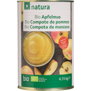 Natura Bio Apfelmus, ungezuckert, 4,15 kg