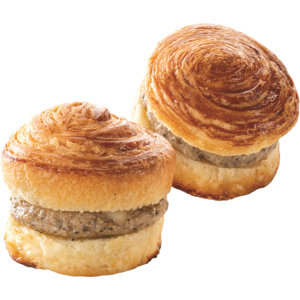 Hug Mini Croissants Burger Rolls Champignons, tiefgekühlt, 2 x 20 Stk