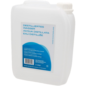 Destilliertes Wasser farblos und geruchlos, 5 l Destilliertes Wasser farblos und geruchlos, 5 l