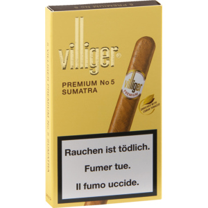 Villiger Premium No.5 Sumatra, Etui zu 5 x 5 Stück