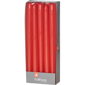 Etoilekerzen 22 x 240 mm, rot, 8h, 10 Stück Etoilekerzen 22 x 240 mm, rot, 8h, 10 Stück