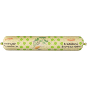 Gautschi Sauce Kräuterbutter, Stangen, 8 x 500 g Gautschi Sauce Kräuterbutter, Stangen, 8 x 500 g